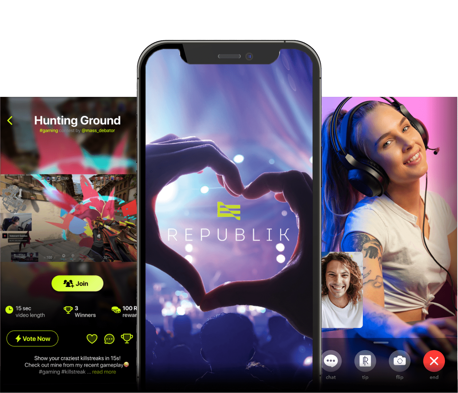 REPUBLIK APP SCREENS
